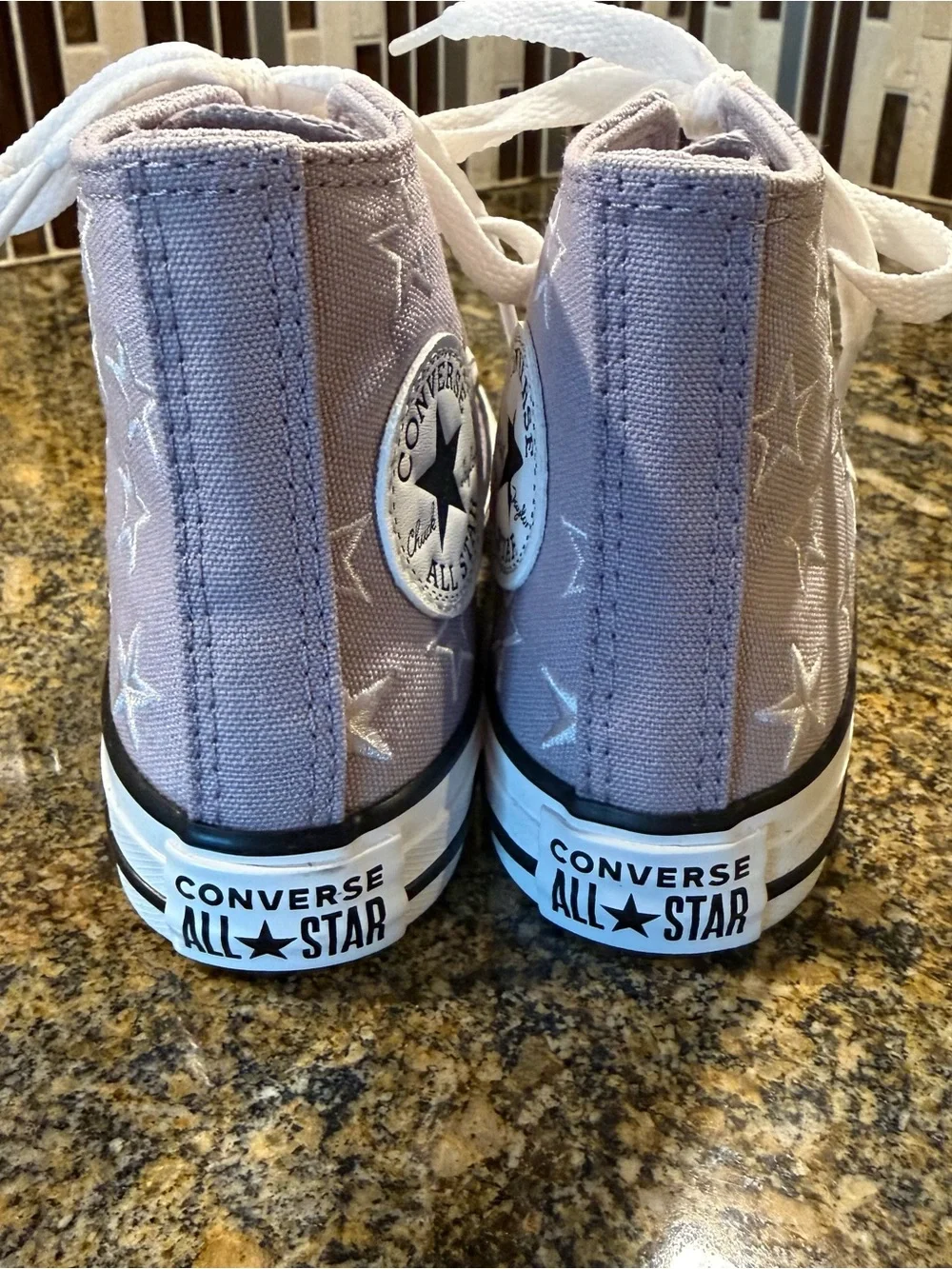 Converse CTAS Frozen Thistle Purple Stars Toddler High Top Sneakers Size 11 NEW